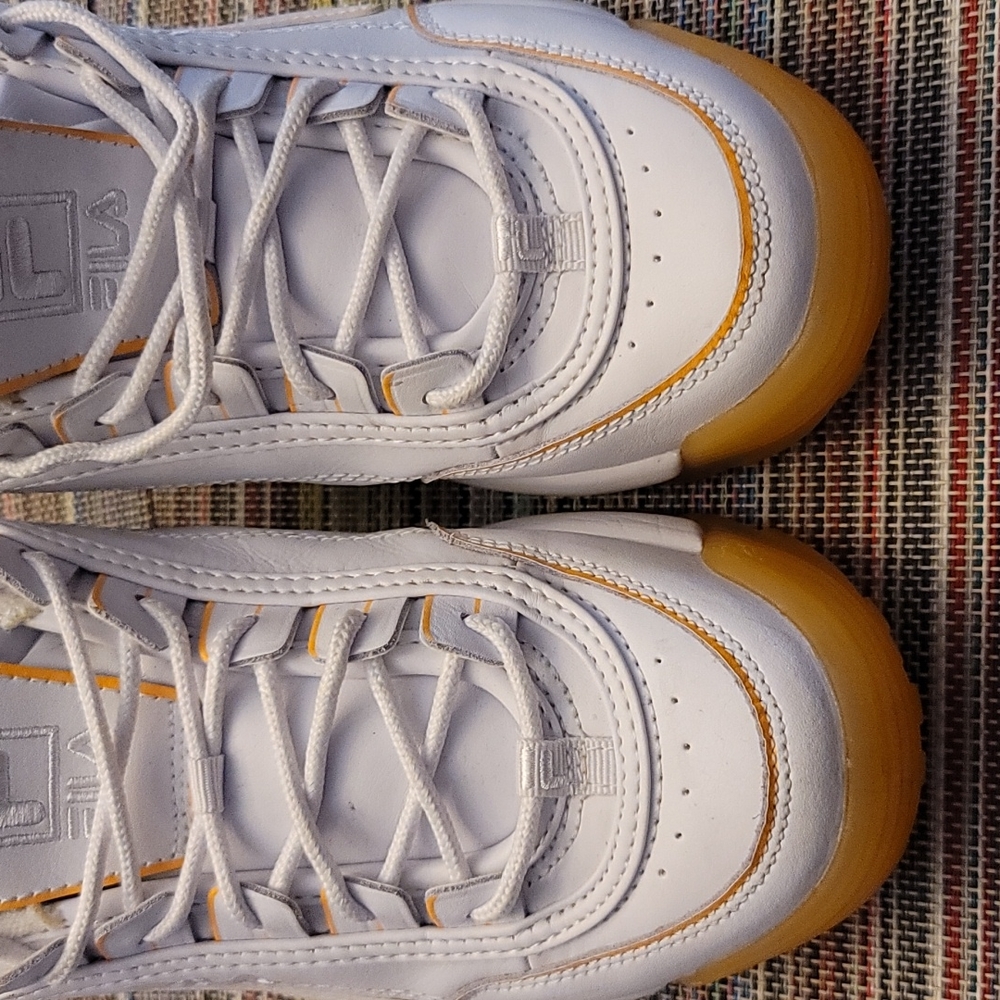 Fila White & Orange Sneakers - Picture 8 of 8